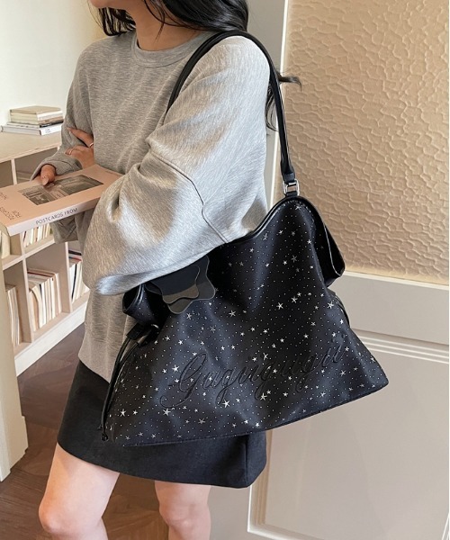 FREE STYLISTS ショルダーバッグ バッグ Y2K スタープリント トート 