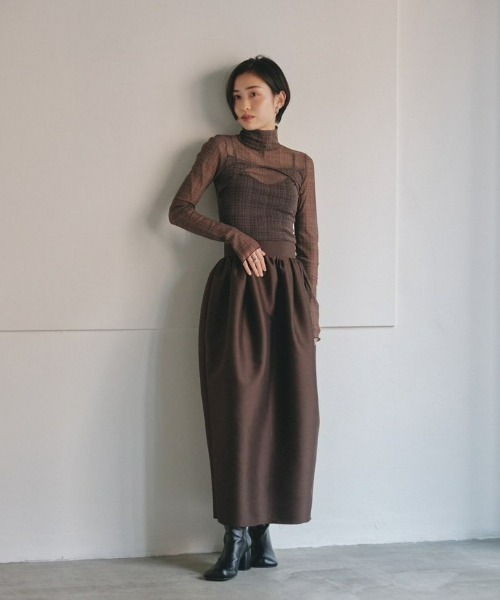 「TODAYFUL」 ロングスカート 38inch ブラック レディースの画像
