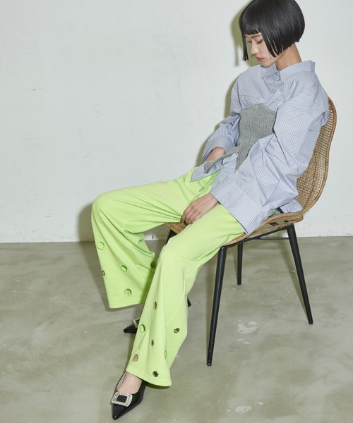 「THE YOn」 スウェットパンツ FREE アイボリー レディース_画像6