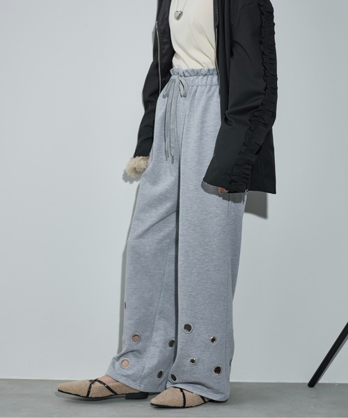 「THE YOn」 スウェットパンツ FREE アイボリー レディース_画像8