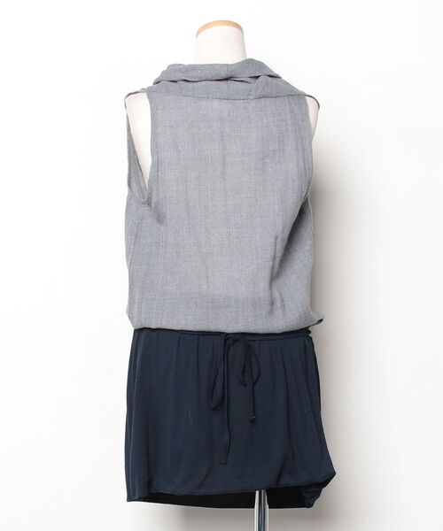 「blanc basque」 ノースリーブワンピース 38 グレー レディース_画像2