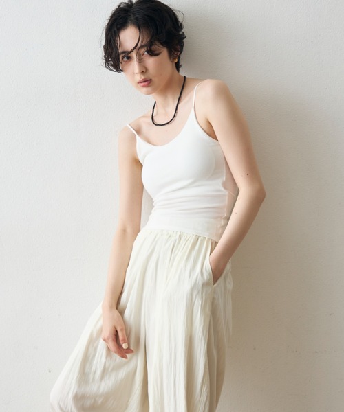 Trish（トリッシュ） カップ付き キャミソール カップ付きバックレース