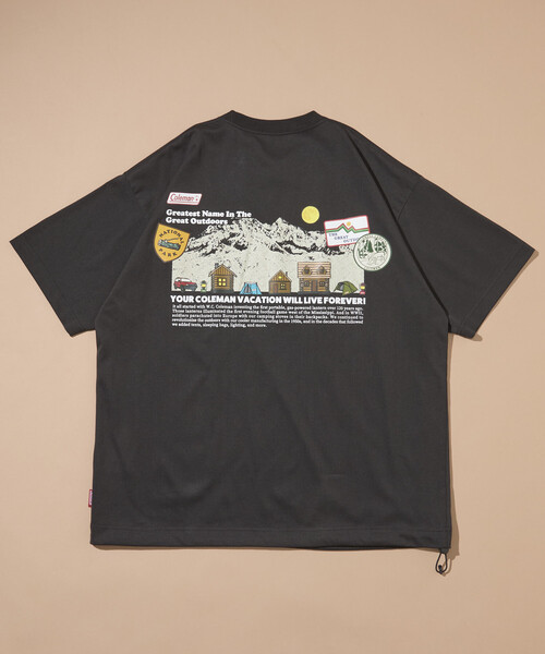 Coleman（コールマン） tシャツ 別注 Snowy Mountain バックプリント