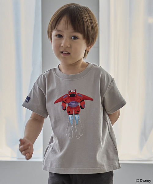 tシャツ 「Disney」「接触冷感」ベイマックス / アップリケTシャツ キッズ 子供服 男の子 女の子 | petit main | 01