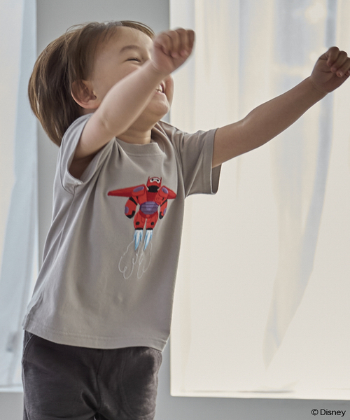 tシャツ 「Disney」「接触冷感」ベイマックス / アップリケTシャツ キッズ 子供服 男の子 女の子 | petit main | 09