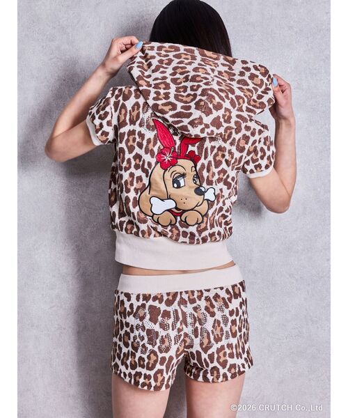 GYDA（ジェイダ） パンツ GYDA×GALFY leopard pile マイクロショート