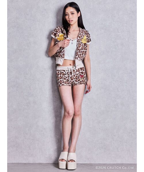 GYDA（ジェイダ） パンツ GYDA×GALFY leopard pile マイクロショート