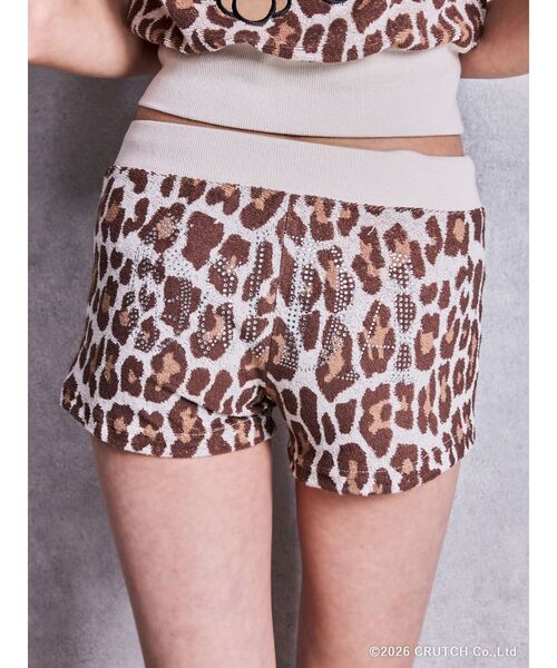 GYDA（ジェイダ） パンツ GYDA×GALFY leopard pile マイクロショート
