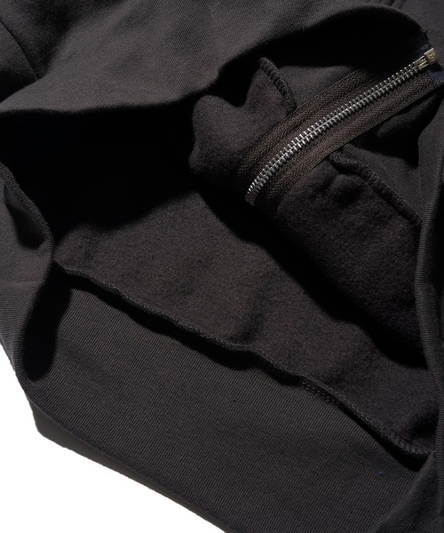 「Healthknit」 ジップアップパーカー MEDIUM ブラック メンズ_画像3