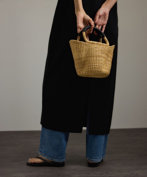 「SALON adam et rope'」 ノースリーブワンピース FREE ブラック レディース_画像6