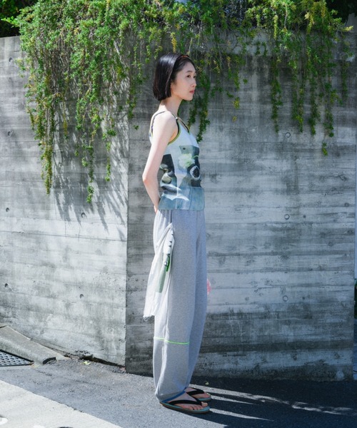 pamm 生活写真のニットキャミ もらった花 サイズ１ PAMM（パム） キャミソール 生活写真のニットキャミ : ZOZOTOWN Yahoo