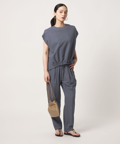 「A DAY IN THE LIFE UNITED ARROWS」 半袖ブラウス FREE ダークグレー レディース_画像3