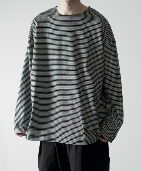「RUUBON」 長袖Tシャツ M ホワイト メンズ_画像8