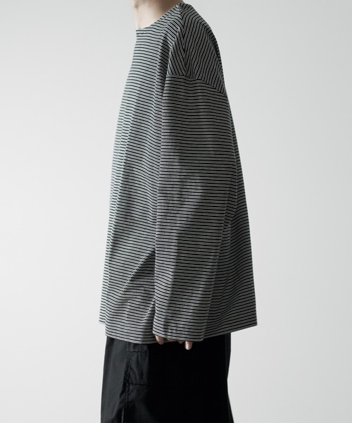 「RUUBON」 長袖Tシャツ M ホワイト メンズ_画像9