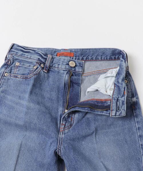 「NEEDBY heritage」 ブーツカットデニムパンツ 24 ブルー レディース_画像10