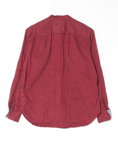 「Left Field」 チェック柄長袖ネルシャツ S レッド レディース_画像2