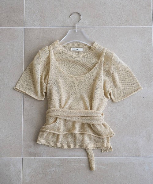 anuke（アンヌーク） ニット セーター anuke Wrapcami Layered Knit
