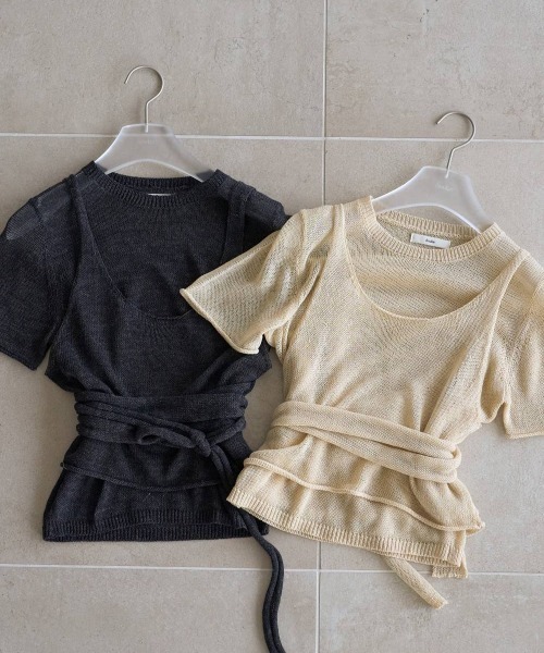 anuke（アンヌーク） ニット セーター anuke Wrapcami Layered Knit