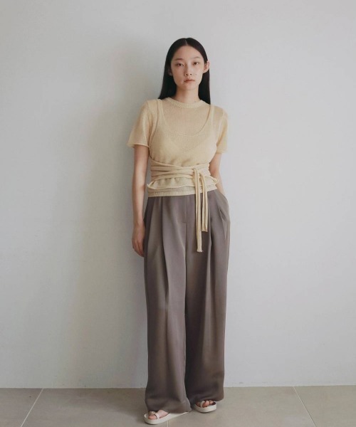 anuke（アンヌーク） ニット セーター anuke Wrapcami Layered Knit