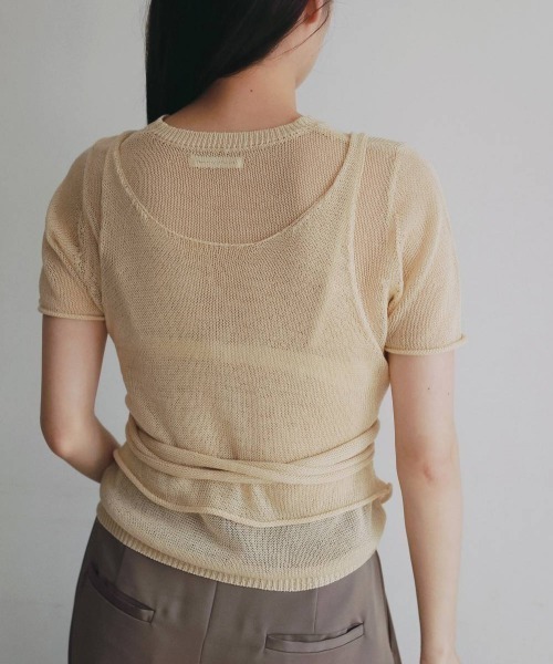 anuke（アンヌーク） ニット セーター anuke Wrapcami Layered Knit