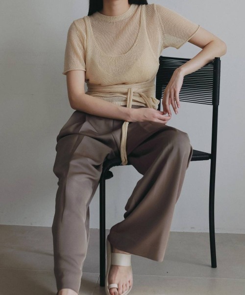 anuke（アンヌーク） ニット セーター anuke Wrapcami Layered Knit