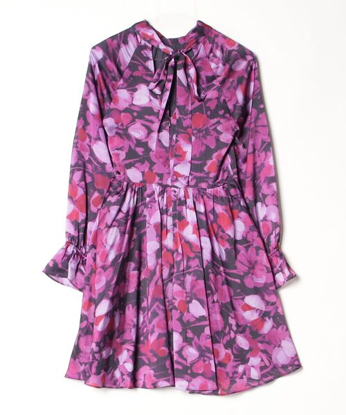 「Ted Baker」 長袖ワンピース 1 パープル レディース_画像2
