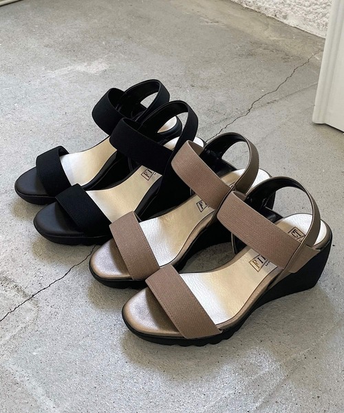 shopnikoniko サンダル 日本製ストラップゴムコンフォート