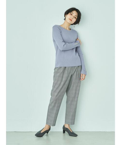 最新品通販 ニット - 通販 - PayPayモール 袖ボタンクルーネックリブニット ZOZOTOWN PayPayモール店 赤字超特価