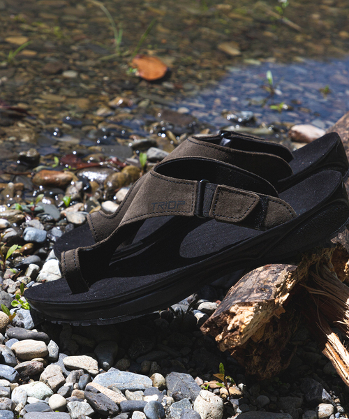 TRIOP スエードサンダル 黒 新品 26cm ZENI Slipper【ゼニ】TRIOP
