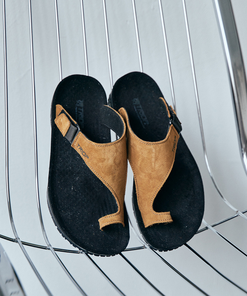TRIOP スエードサンダル 黒 新品 26cm セール】【TRIOP / トリオプ】別注 ZENI SLIPPER（サンダル