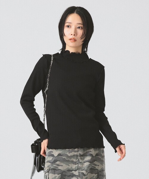 Ray BEAMS（レイ ビームス） tシャツ ランダム リブ メロー ハイネック