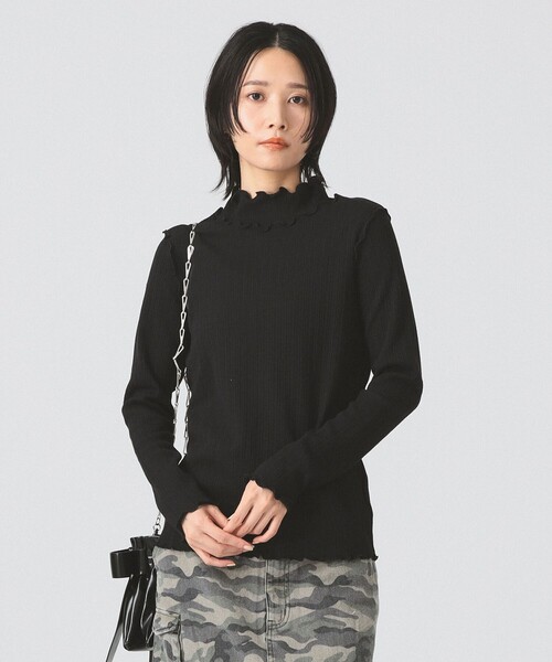 Ray BEAMS（レイ ビームス） tシャツ ランダム リブ メロー ハイネック