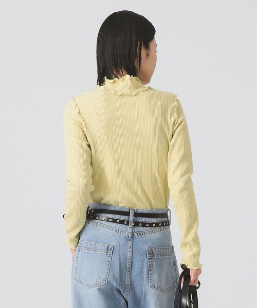 Ray BEAMS（レイ ビームス） tシャツ ランダム リブ メロー ハイネック