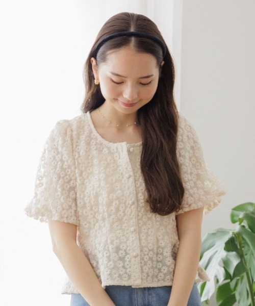❤ 珍品・美品・芥子パール・Flowerモチーフ・ネックレス・留め