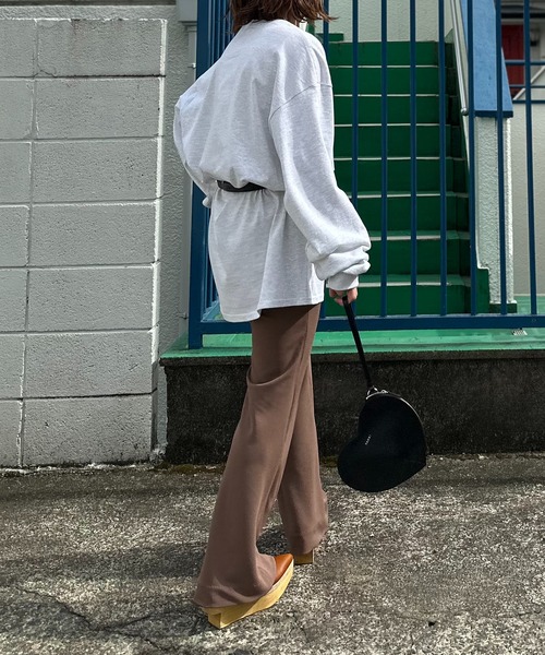 mi via loca パンツ ストレッチフレアパンツ レディース : ZOZOTOWN