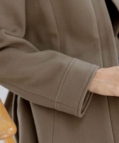 Tiaclasse ステンカラーコート コート 「ウール90％」ステンカラー