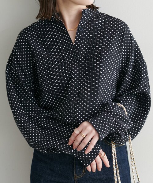 ブラウス シャツ sheer pin dot blouse レディース SALE】sheer pin dot blouse #2カラー | SHIRT/BLOUSE | JUMELLE