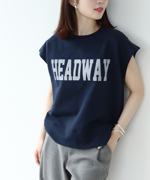 tシャツ カレッジロゴトップス レディース
