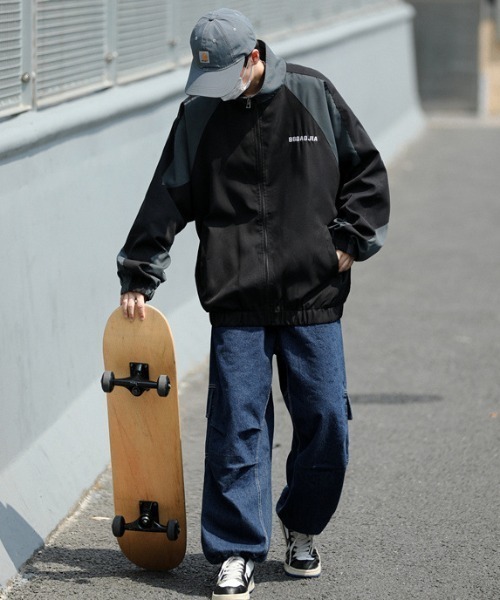 MGV（エムジーヴィー） ブルゾン アウター バイカラートラック