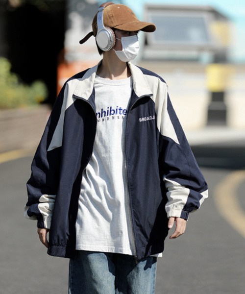 MGV（エムジーヴィー） ブルゾン アウター バイカラートラック