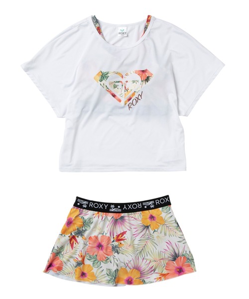 ROXY 女の子　水着3点セット　サイズ130㎝ ROXY 水着 MINI FIREWORK/ロキシーキッズ水着3点セット キッズ