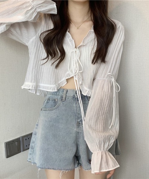 ゆったり可愛い♡リボントップス　シンプルお洒落コーデに必須 楽天市場】[ ayakoさんコラボ ] 襟リボンニットトップス