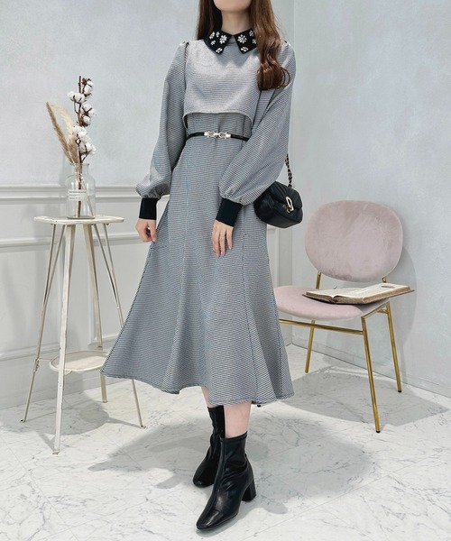 apres jour ワンピース アソートビジューカラーワンピース「ZOZOTOWN  