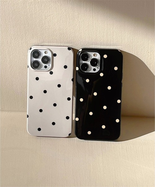 URBAN SOPHISTICATION iPhoneケース ドット 水玉 ブラック URBAN SOPHISTICATION iPhoneケース ドット 水玉 ブラック
