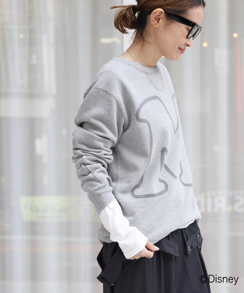 トップス Deuxieme Classe Shadow Mickey Sweat Deuxieme Classe トレーナー スウェット Shadow Mickey Sweat