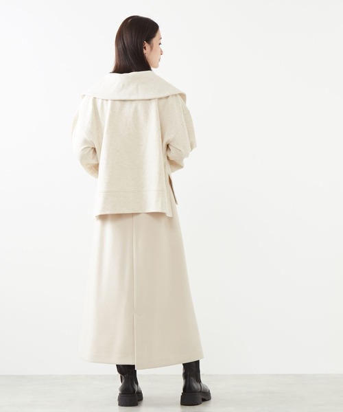 soffitto スカート アンゴラ混フラノフリースAラインスカート  