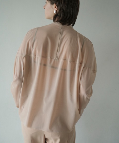 【CLANE/クラネ】SHEER MESH CURVE SLEEVE TOPS セール】SHEER MESH CURVE SLEEVE TOPS（その他トップス）｜CLANE