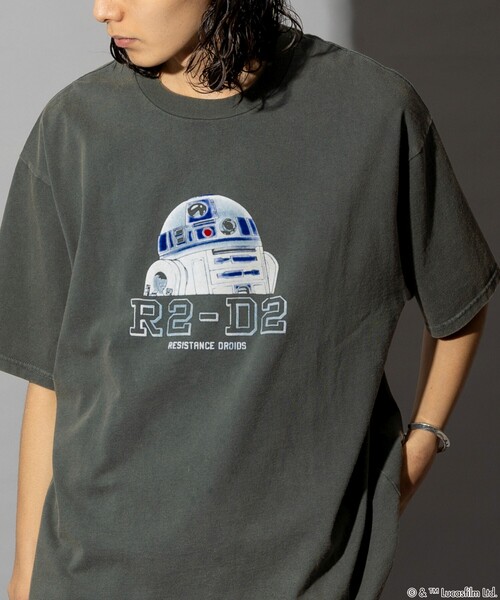 tシャツ Tシャツ メンズ FREAK’S STORE/フリークスストア STARWARS/スターウォーズ R2-D2 フロッキープリント ショートス｜zozo｜08