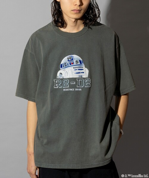 【希少】スターウォーズC-3PO & R2-D2 プリントTシャツ Lサイズ グッズ :: スター・ウォーズ Tシャツ C-3PO ＆ R2-D2 - プラモデル通販
