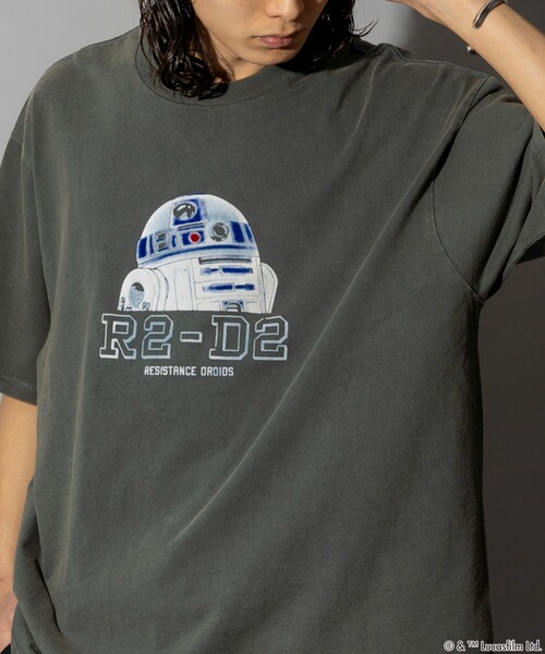 tシャツ Tシャツ メンズ FREAK’S STORE/フリークスストア STARWARS/スターウォーズ R2-D2 フロッキープリント ショートス｜zozo｜13